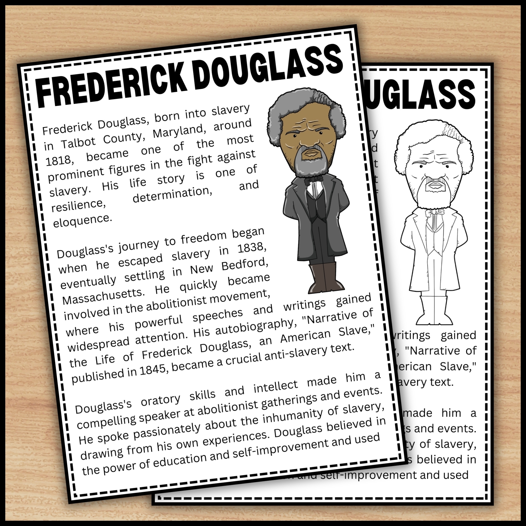 Black History Month Frederick Douglass Reading Comprehension Passage U0026 Questions Made By Teachers