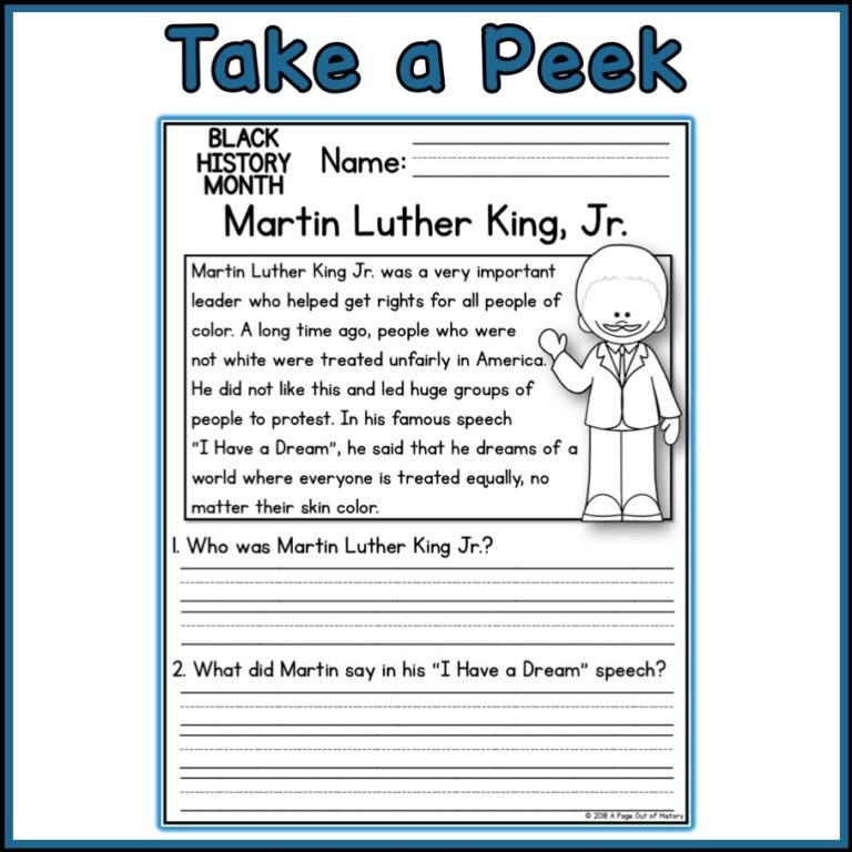 Black History Month Social Studies Reading Comprehension Passages Worksheets Library