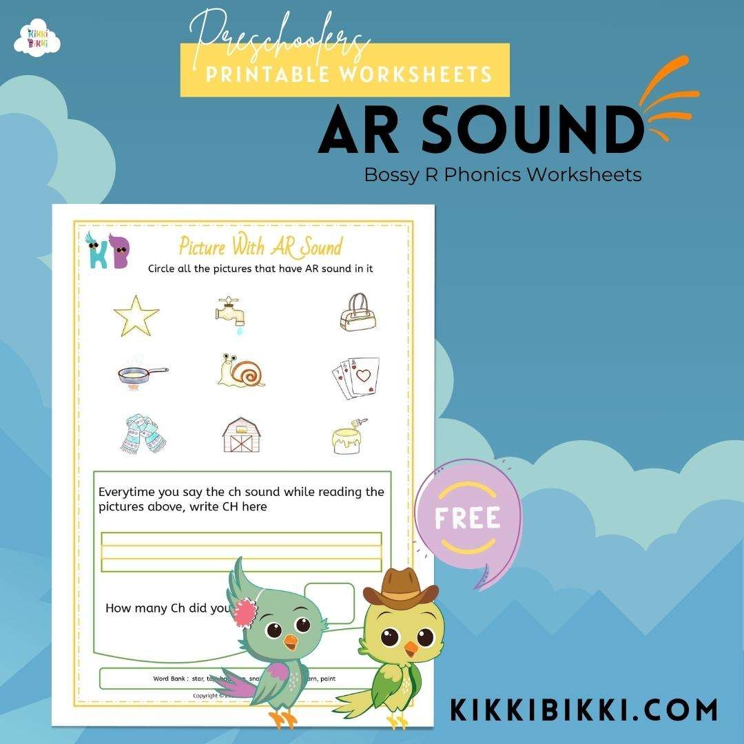 Bossy R Kindergarten Worksheet Free Phonics Printable