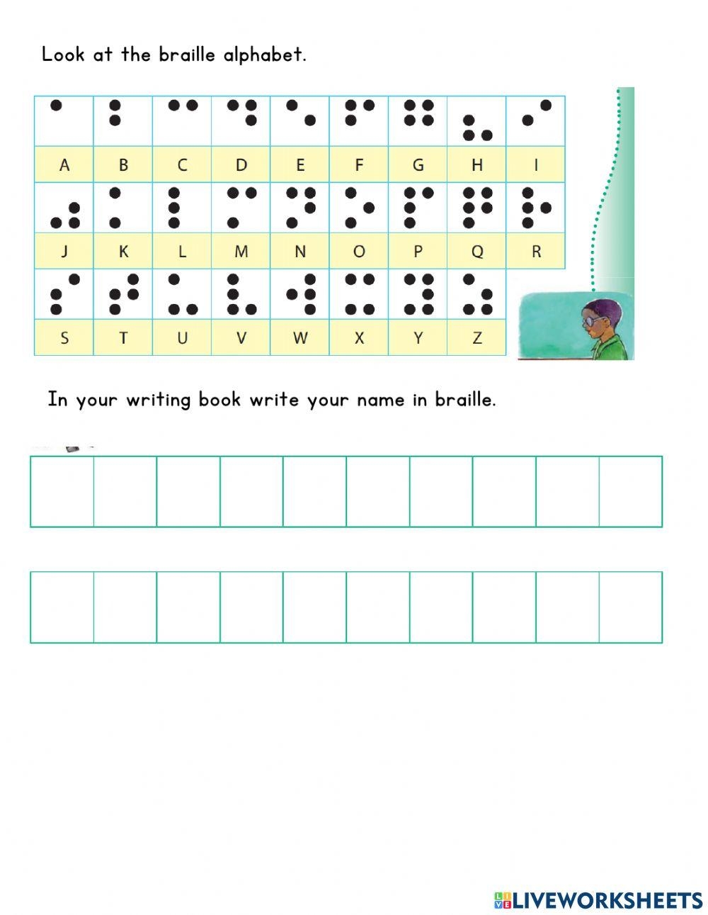 Braille Activity Live Worksheets Worksheets Library