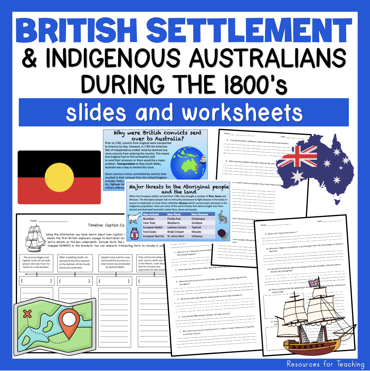 Australian History Reading Comprehension Worksheets