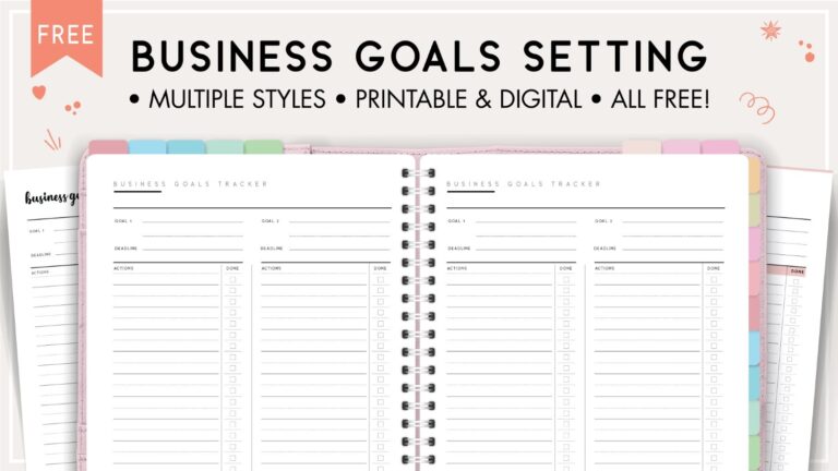 Business Goal Setting Worksheet PDF World Of Printables