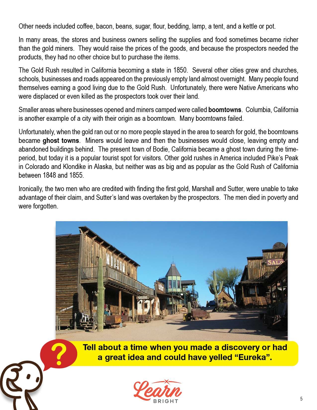 California Gold Rush Worksheets Worksheets Library