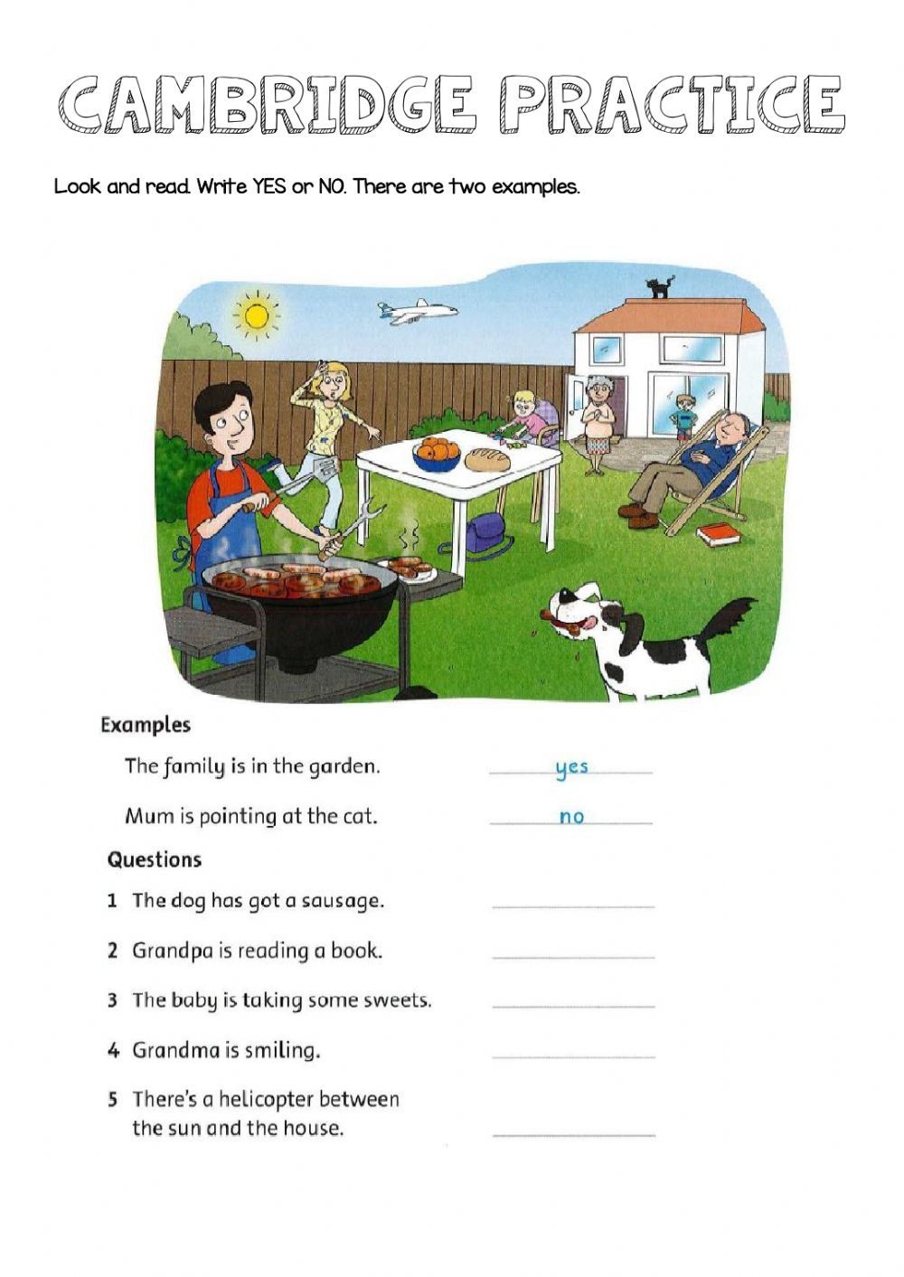 Cambridge Reading And Listening Practise Worksheet