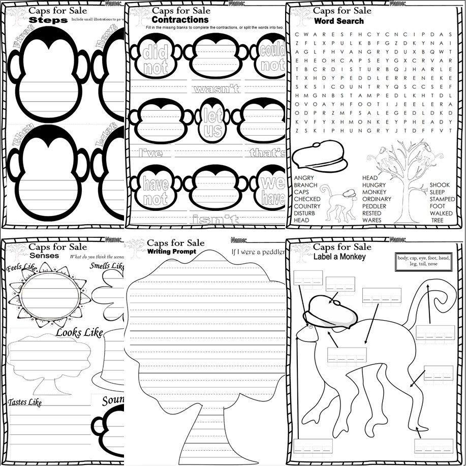 Caps For Sale Activities For Preschool Homeschool Share Worksheets Library