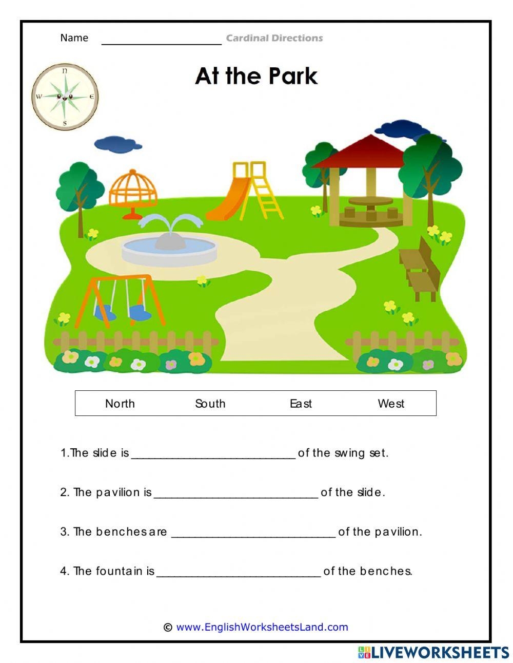Cardinal Directions Worksheet Uzma Atiq Live Worksheets Library