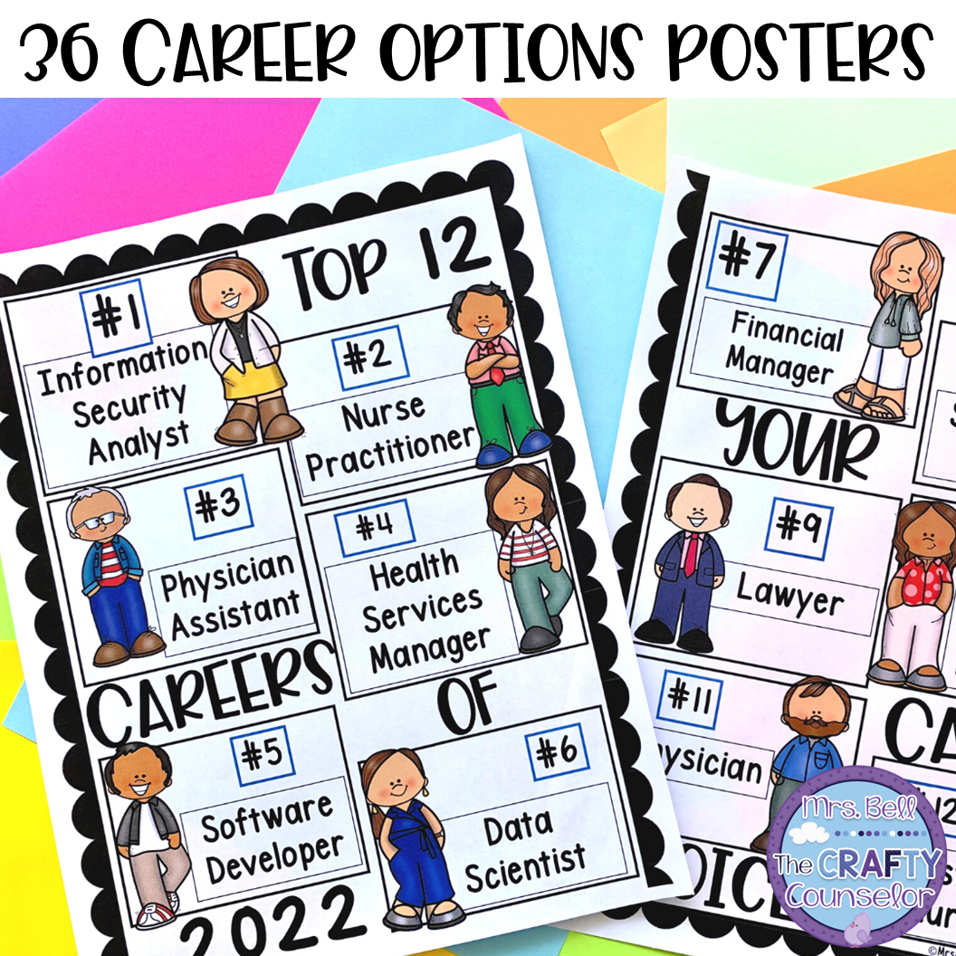 Career Exploration Worksheets Career Day Activities Career Cluster Worksheets Future Career Ideas U0026 Top Jobs Of 2025 Mrs Bell The Crafty 