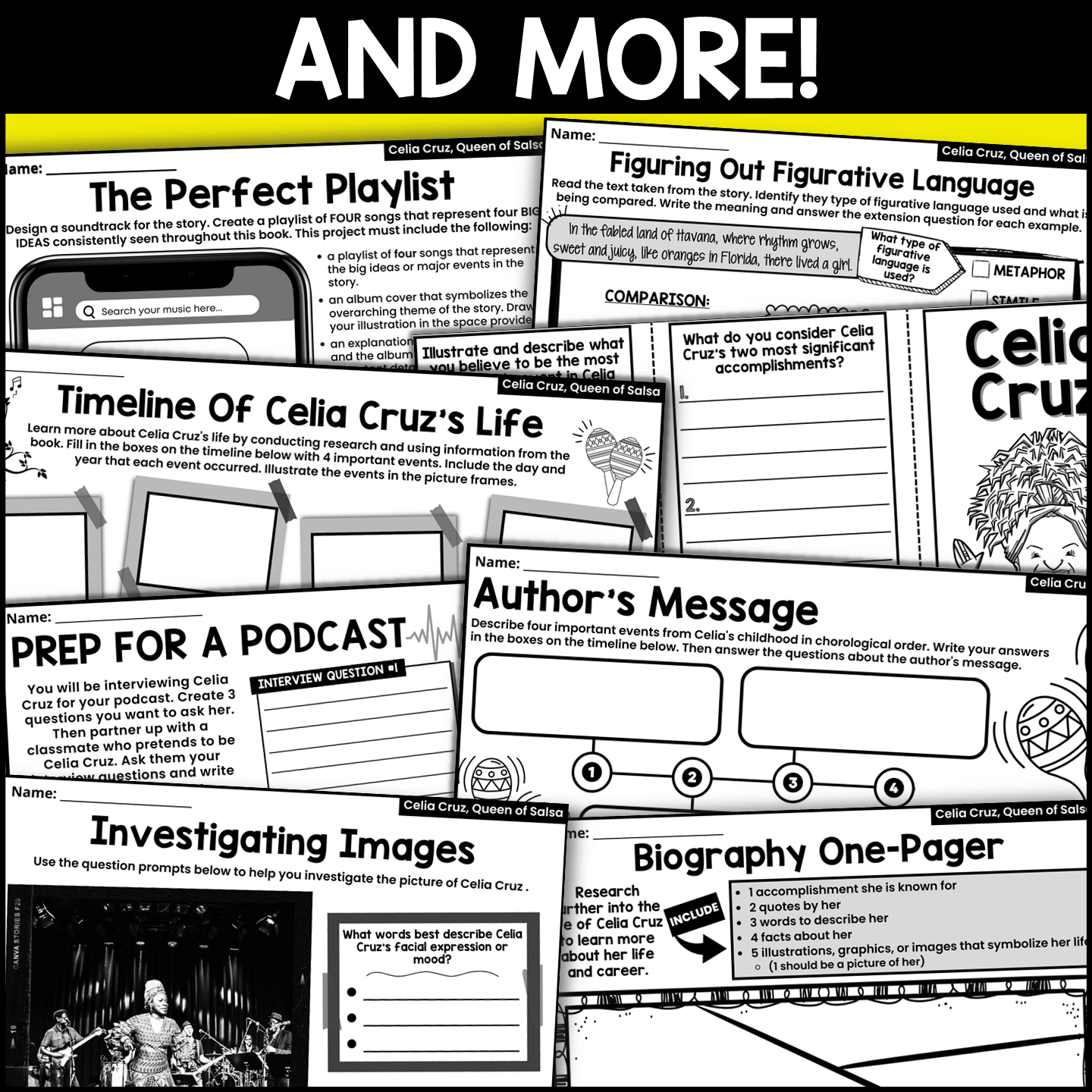 Celia Cruz The Queen Of Salsa Read Aloud Book Companion Activities For IRA Classful