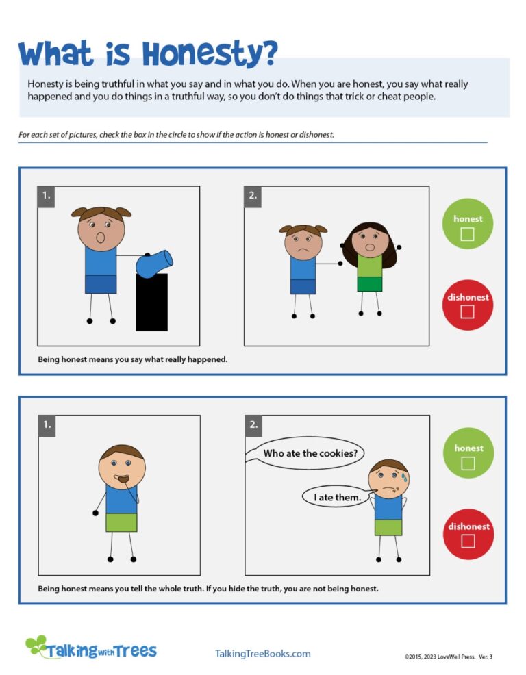 Character Education Worksheets