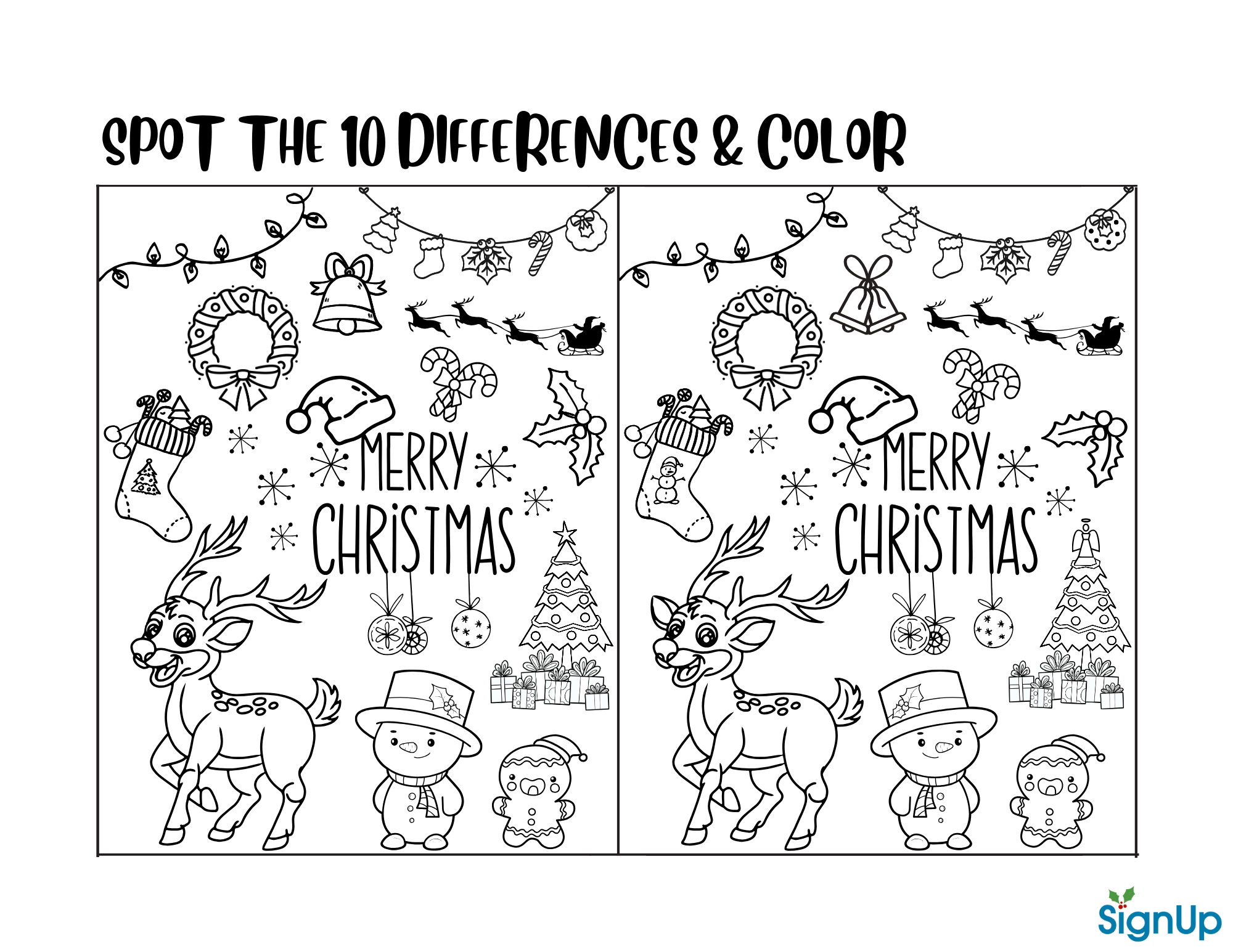 Christmas Activity Sheets U0026 Coloring Pages SignUp