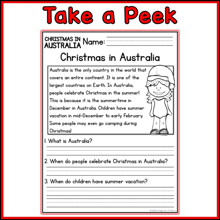 Christmas In Australia Christmas Around The World Social Studies Unit Made By Teachers