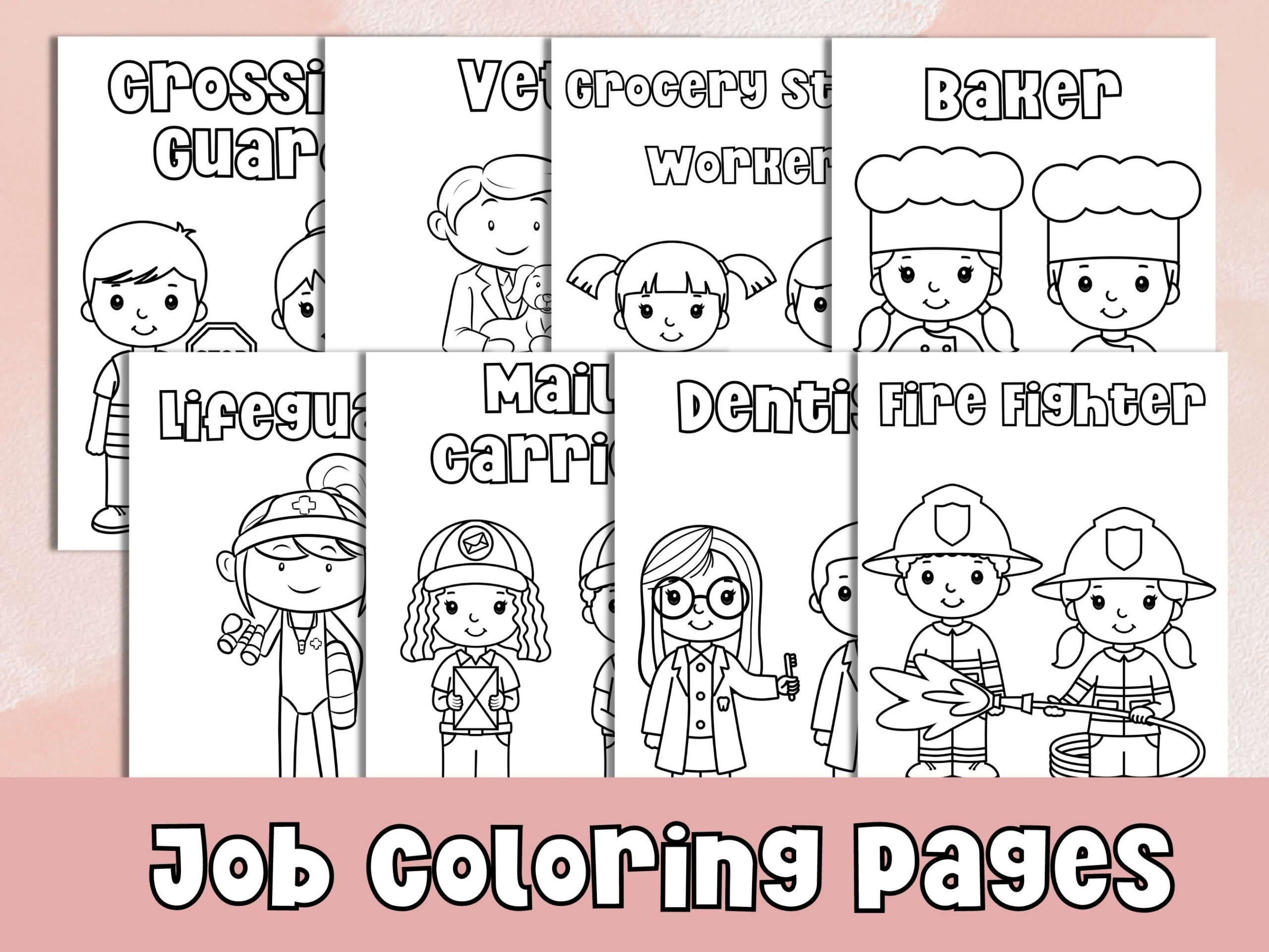 Community Helpers Jobs Career Day Jobs Coloring Pages Coloring Pages Community Helper Coloring Printable Coloring Pages Homeschool