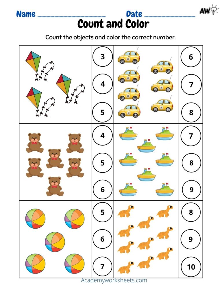Counting 1 10 Worksheets For Preschoolers Fun And Educational Activities