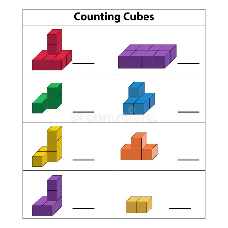 Counting Cubes Stock Illustrations 262 Counting Cubes Stock 