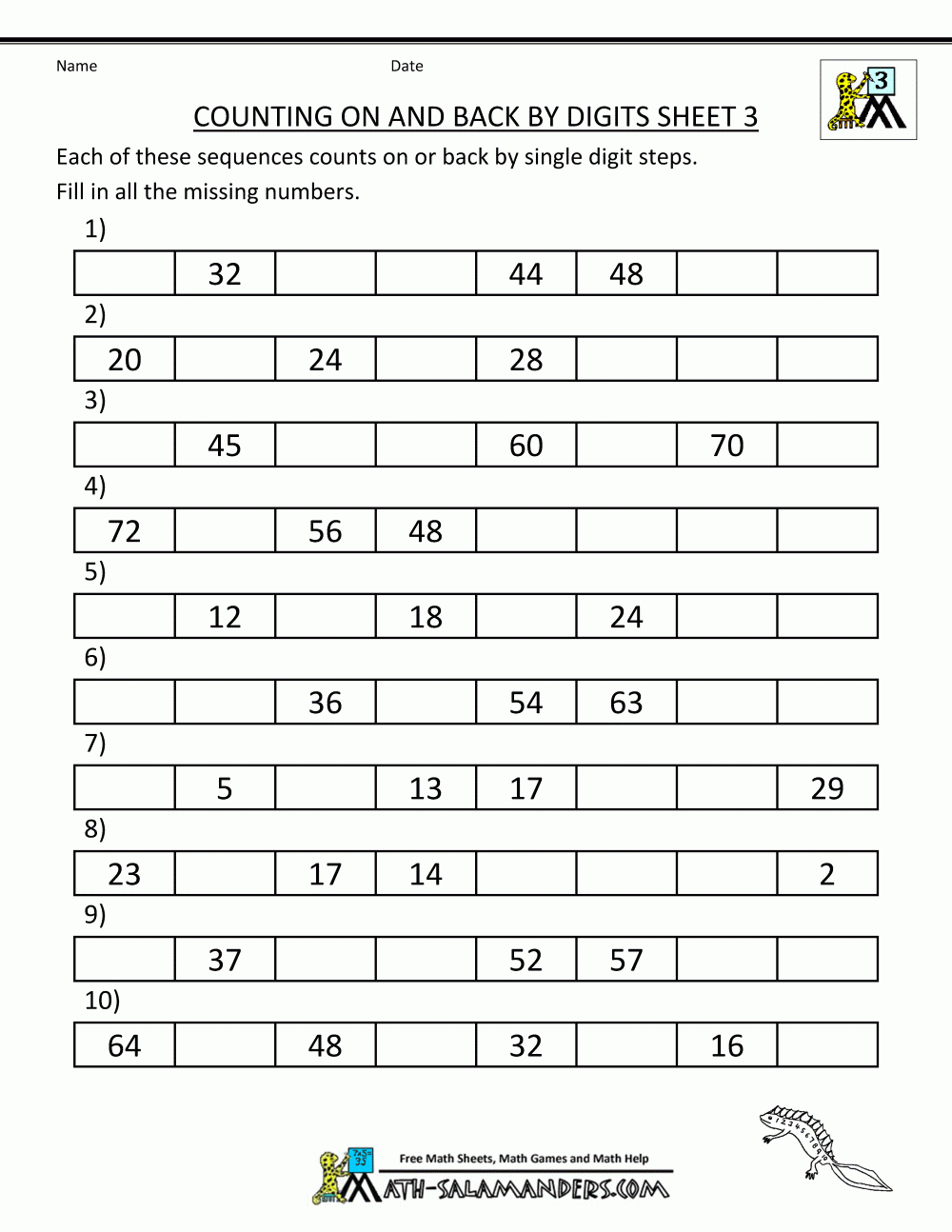 Free Printable Worksheets For 3rd Graders