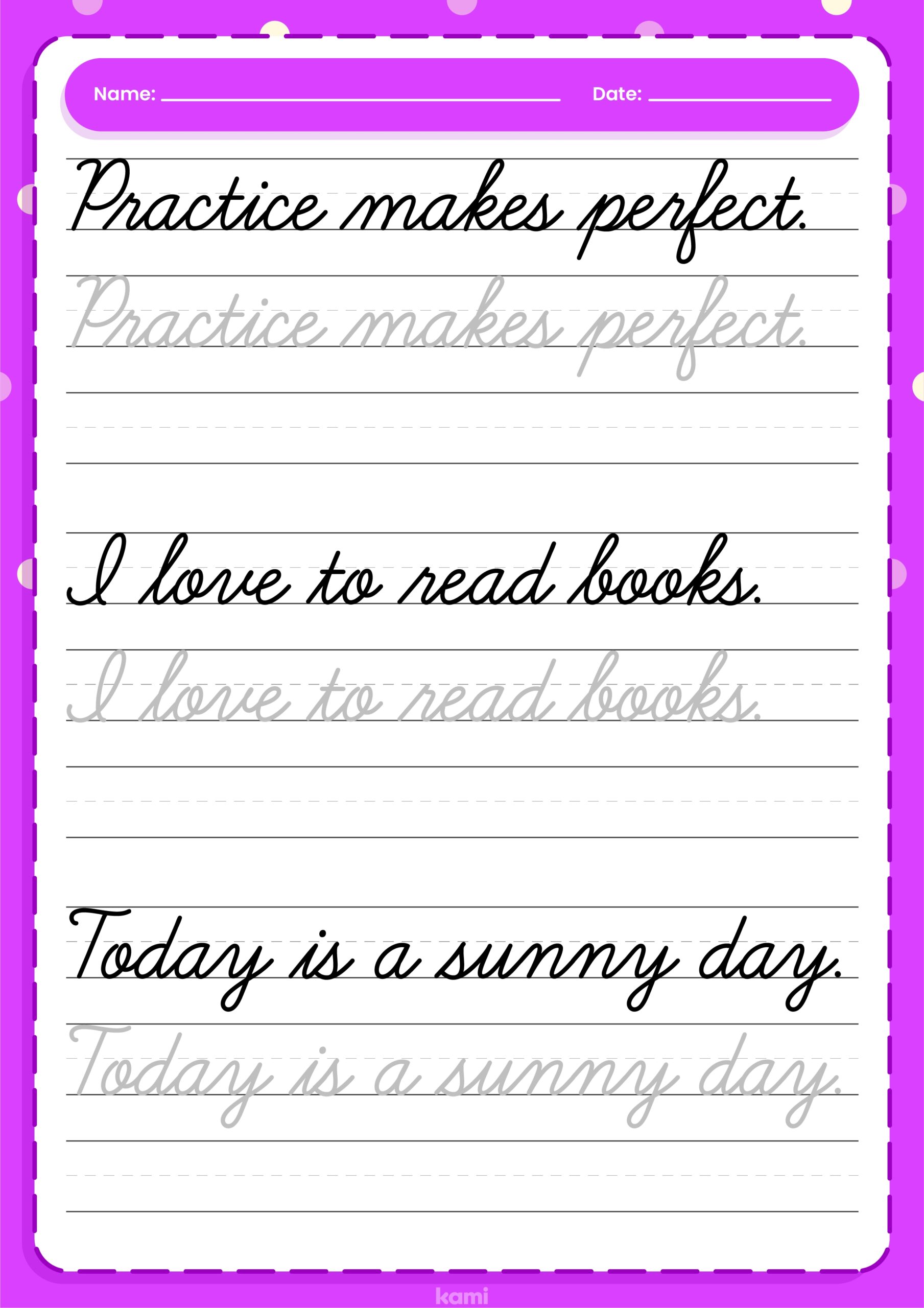 Cursive Handwriting Worksheet Sentences For Teachers Perfect Worksheets Library