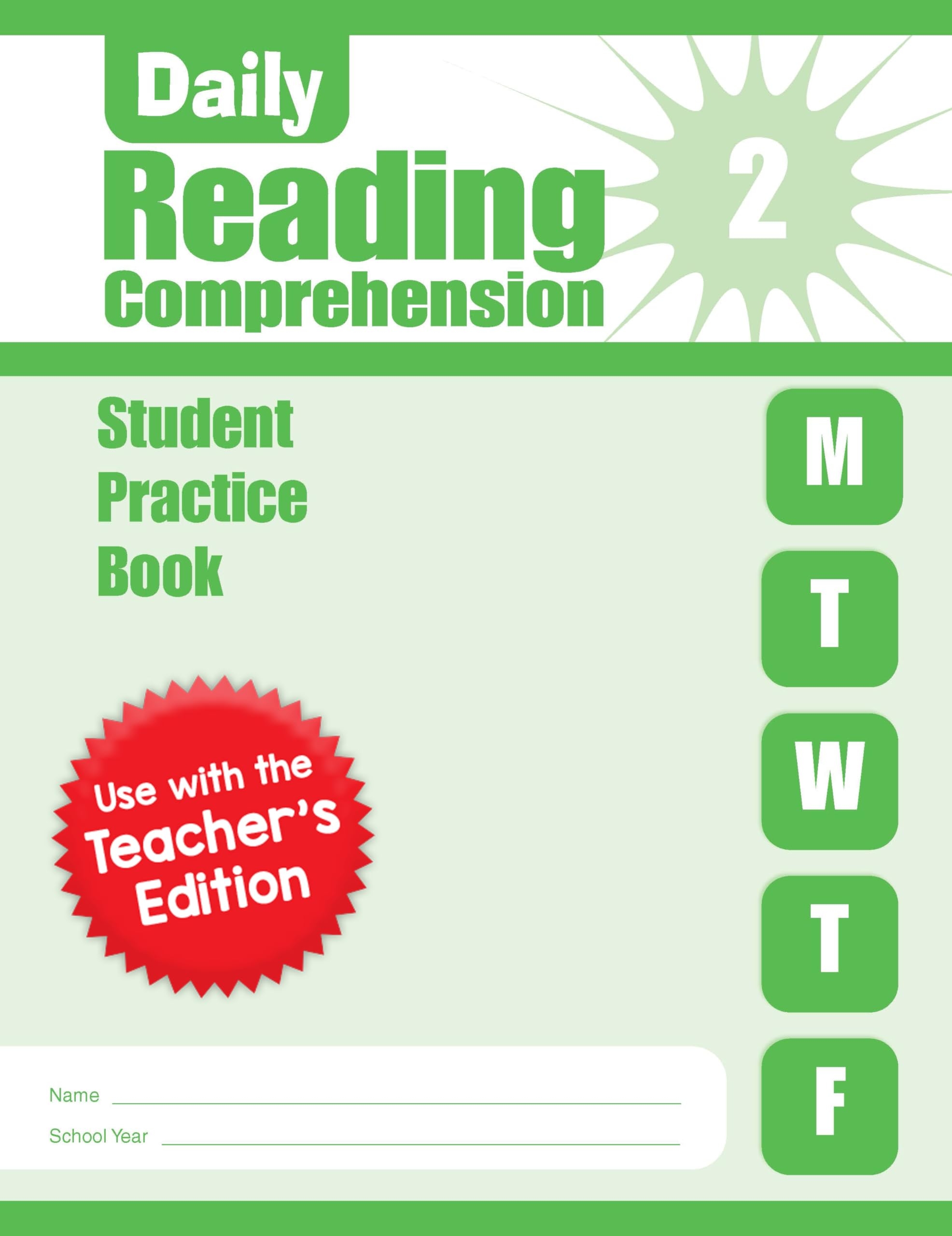 Daily Reading Comprehension Grade 2 Student Edition Workbook Book 