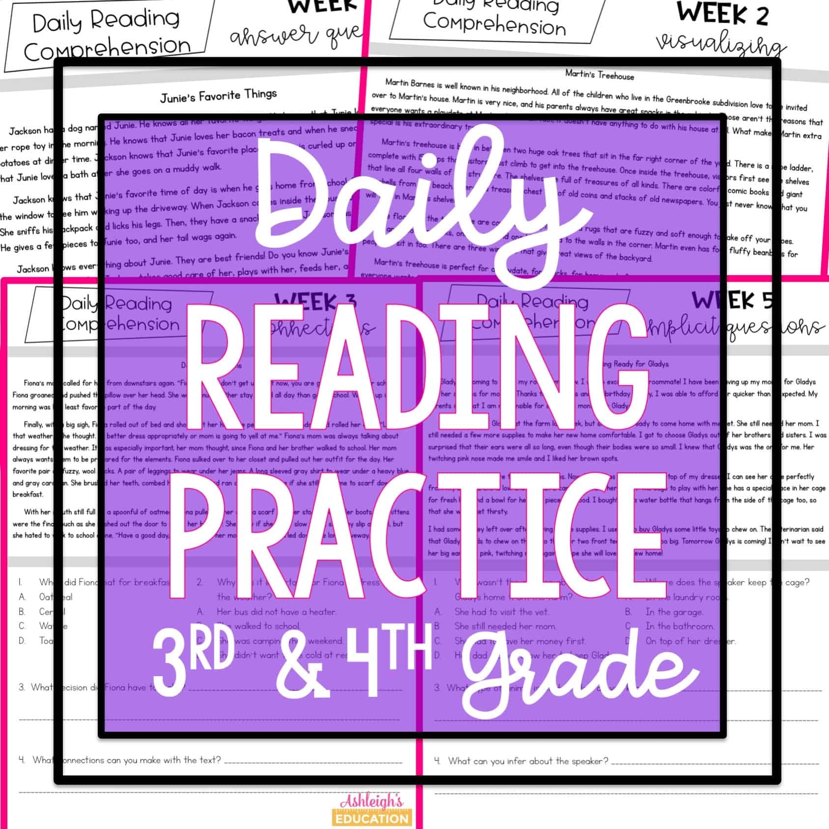 Daily Reading Comprehension Practice Set 3 Print U0026 Digital