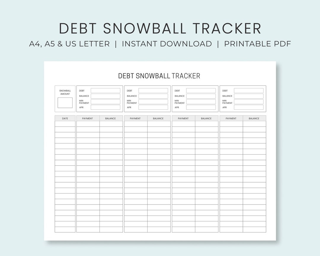 Free Printable Debt Payoff Worksheet