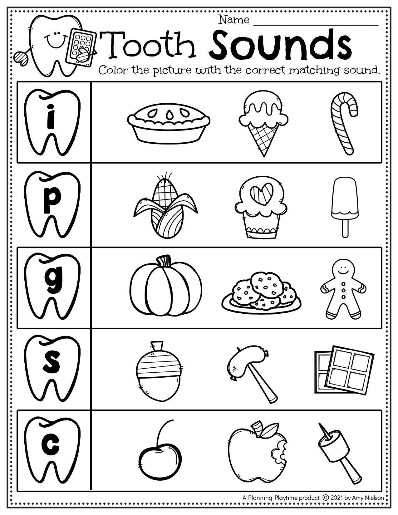 Dental Health Worksheets Preschool Planning Playtime