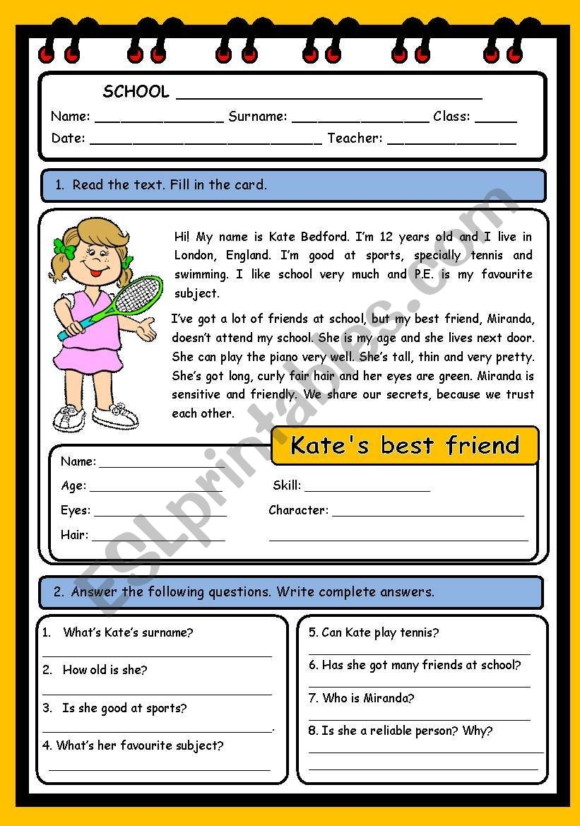 Esl Worksheets Cavepeople Reading Comprehension