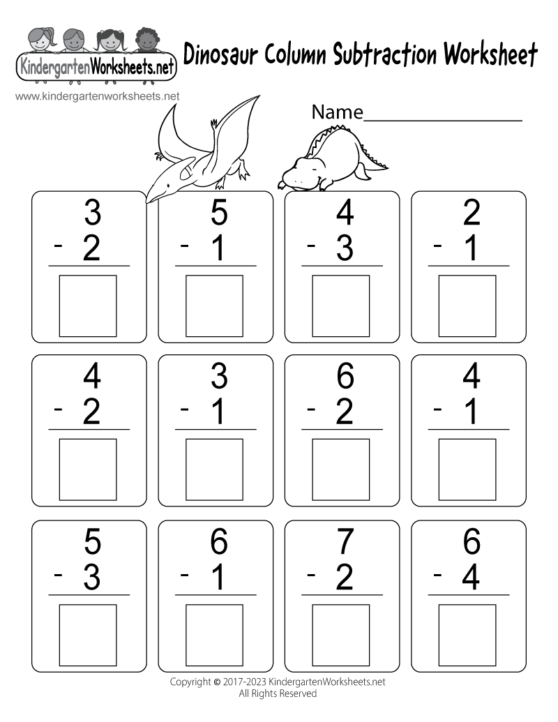 Free Printable Subtraction To 10 Worksheets