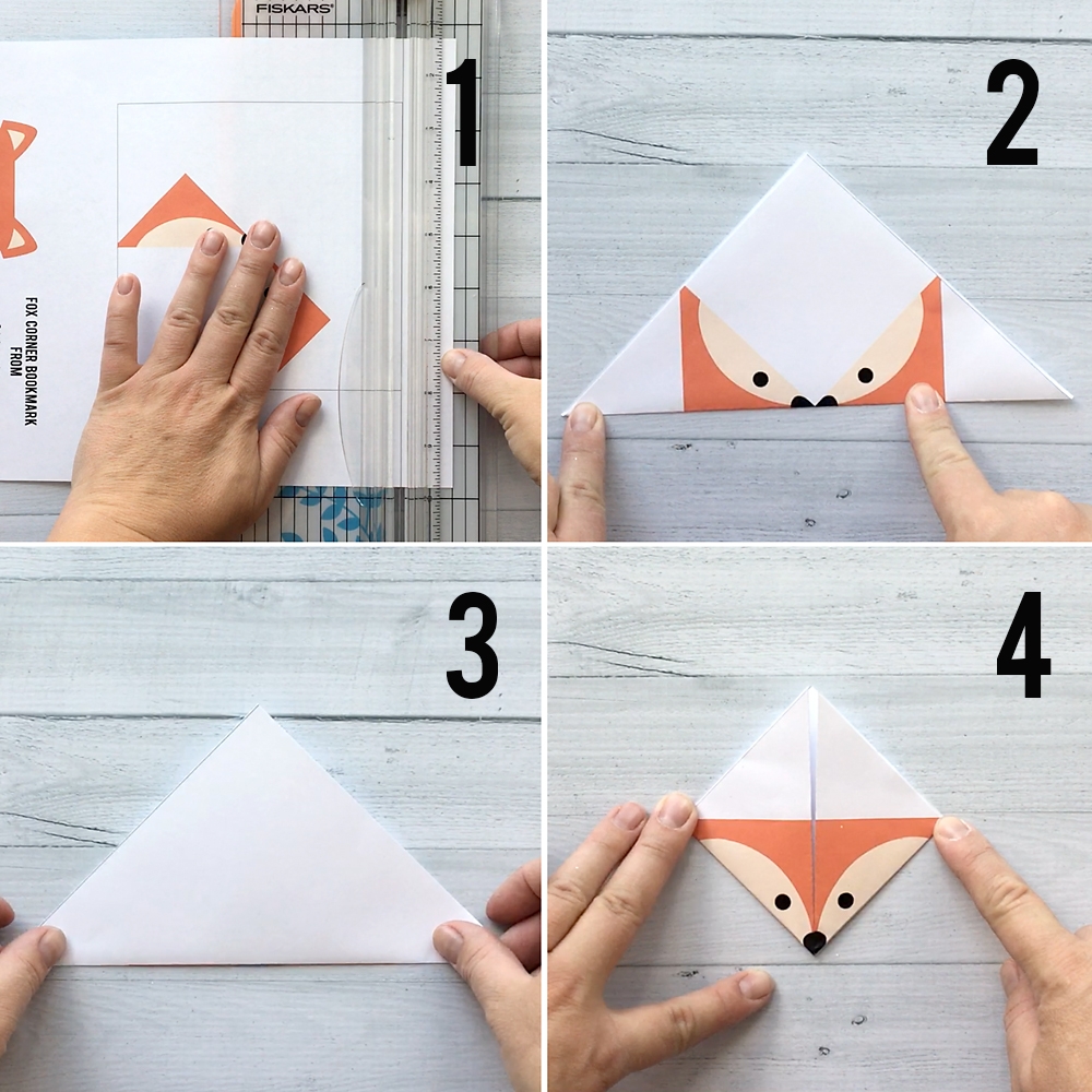 DIY Woodland Animals Origami Bookmarks print Fold It s 