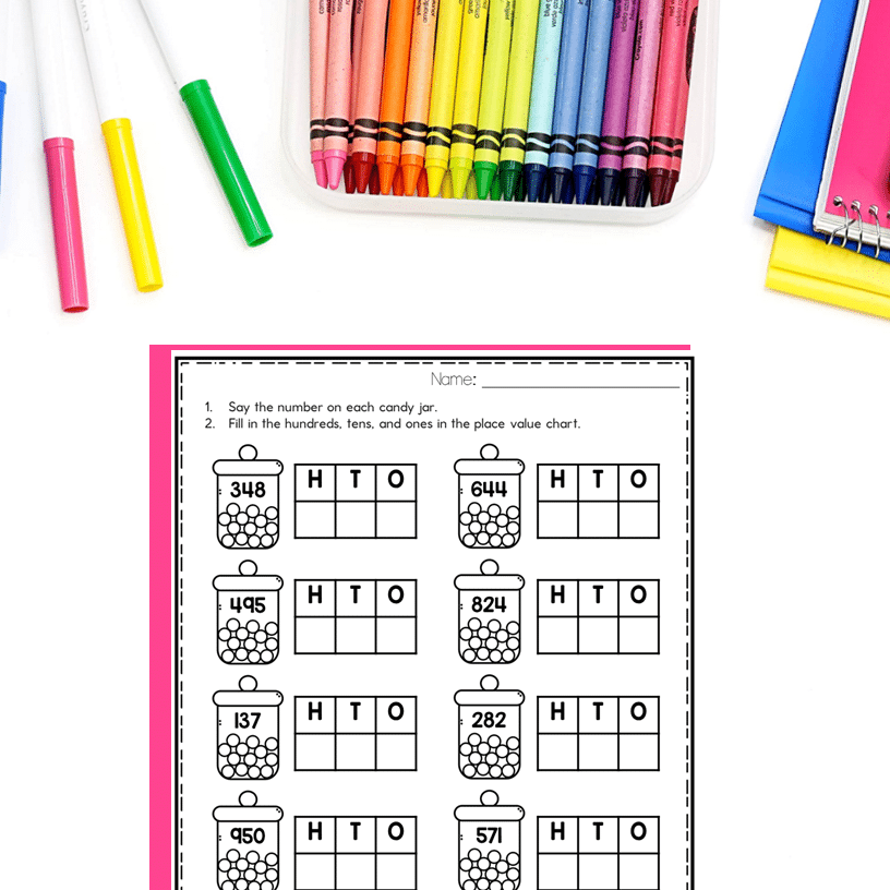 Dollar Deal Place Value Worksheets And Printable Activities Mrs Wills Kindergarten