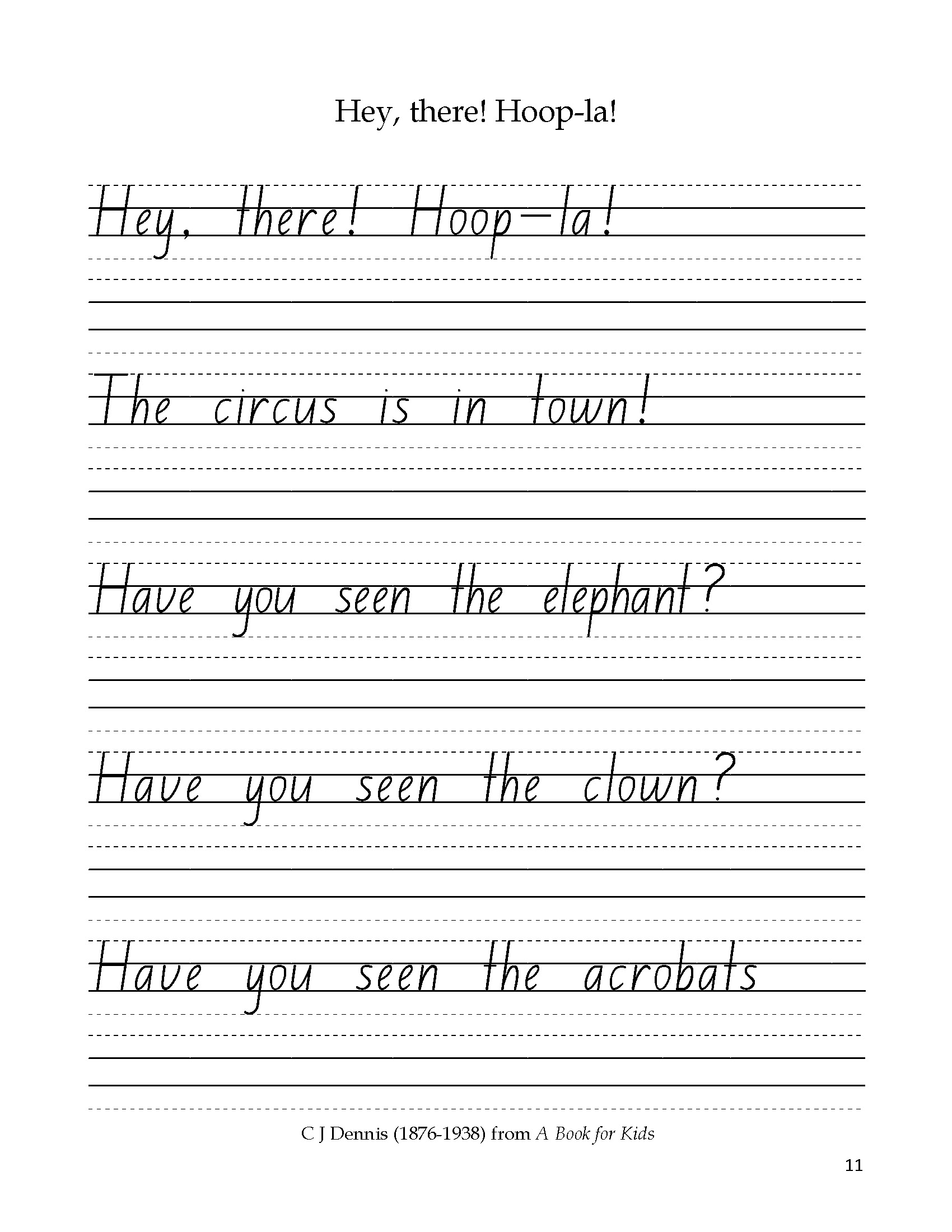 Downunder Copywork Printing Neat Handwriting For Kids