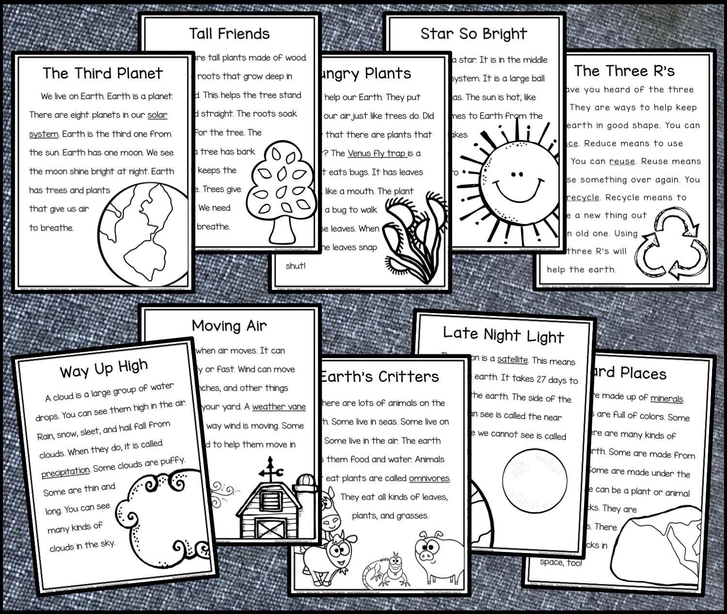 Earth Day Reading Comprehension Pack Plus A FREE DOWNLOAD The Barefoot Teacher