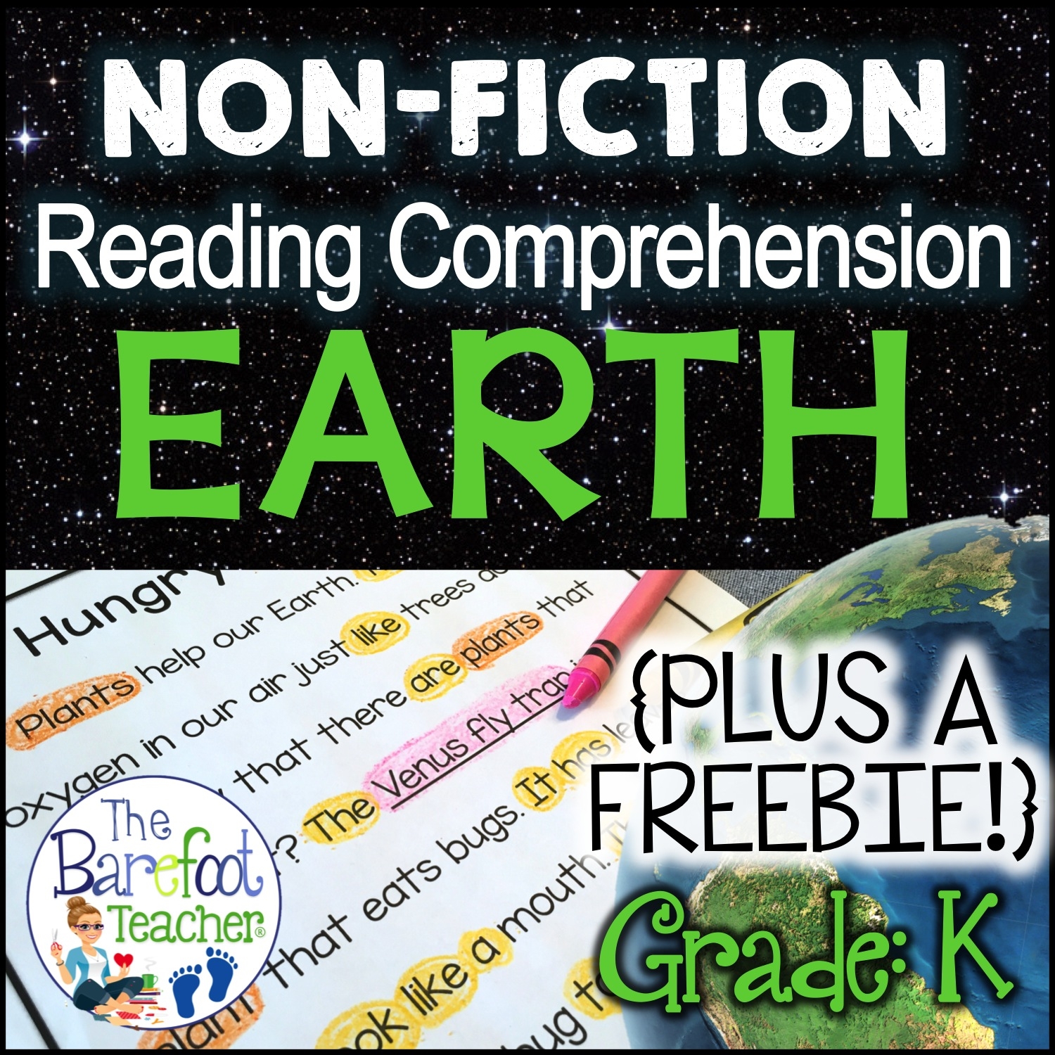 Earth Day Reading Comprehension Pack Plus A FREE DOWNLOAD The Barefoot Teacher