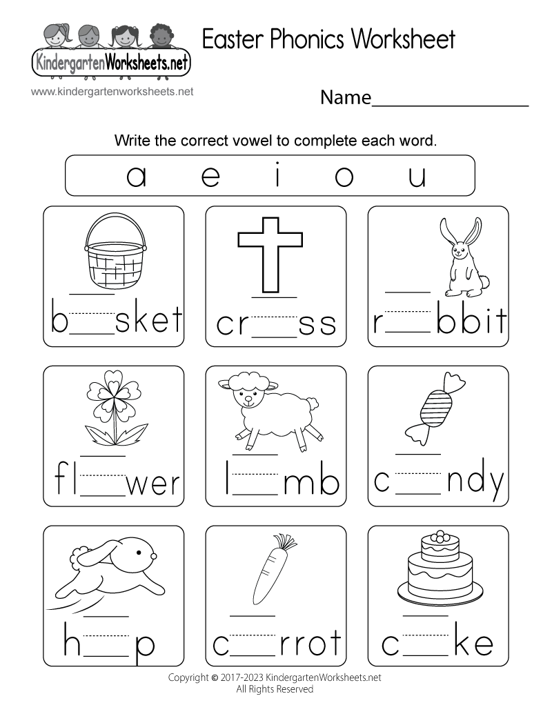 Easter Phonics Worksheet Free Printable Digital U0026 PDF