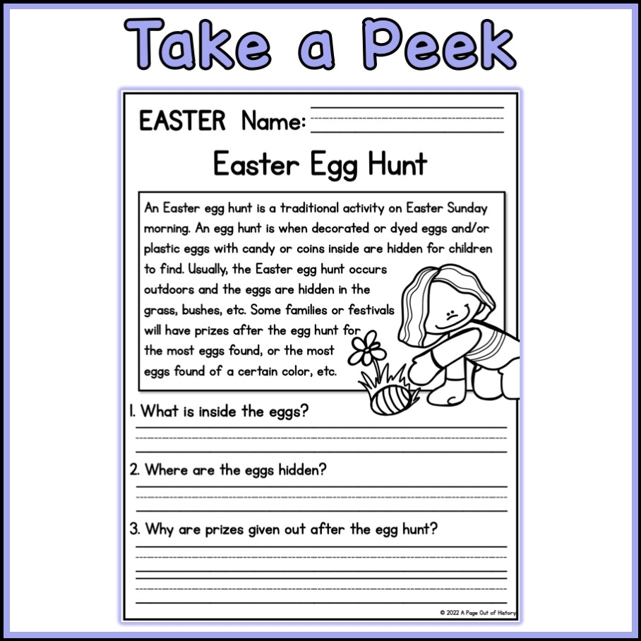 Easter Reading Comprehension KS2 Celebrations Teachit Worksheets Library