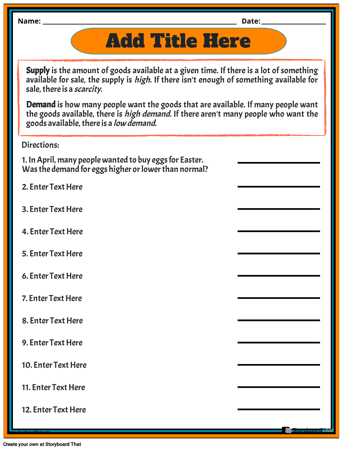 Economics Worksheets Free Resources Worksheets Library