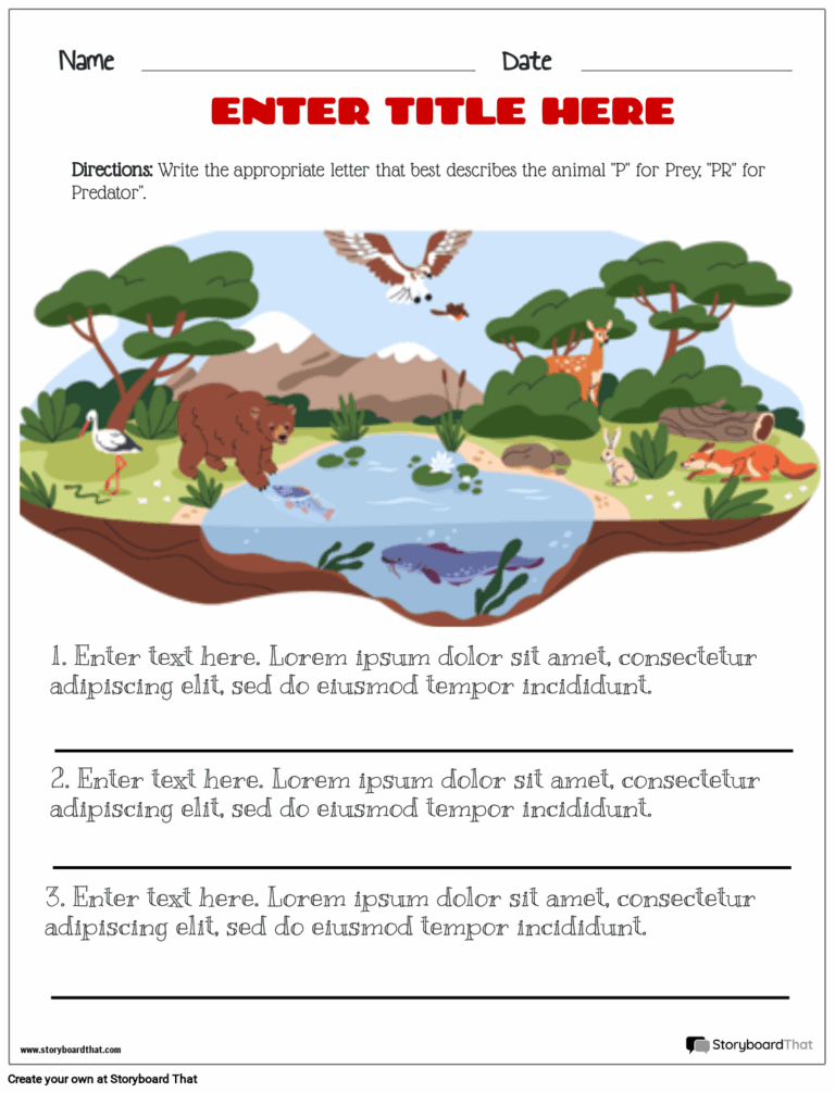 Ecosystems Worksheets For Kids Free Printable Templates Worksheets Library