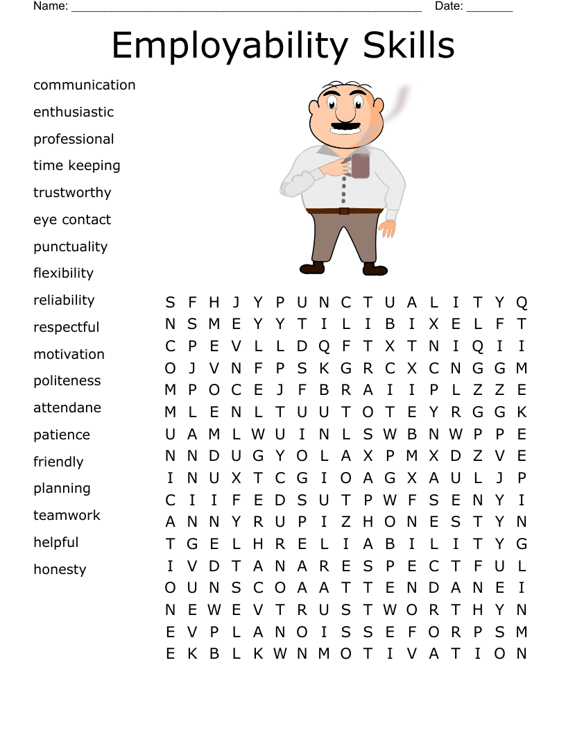 Free Printable Employability Skills Worksheets