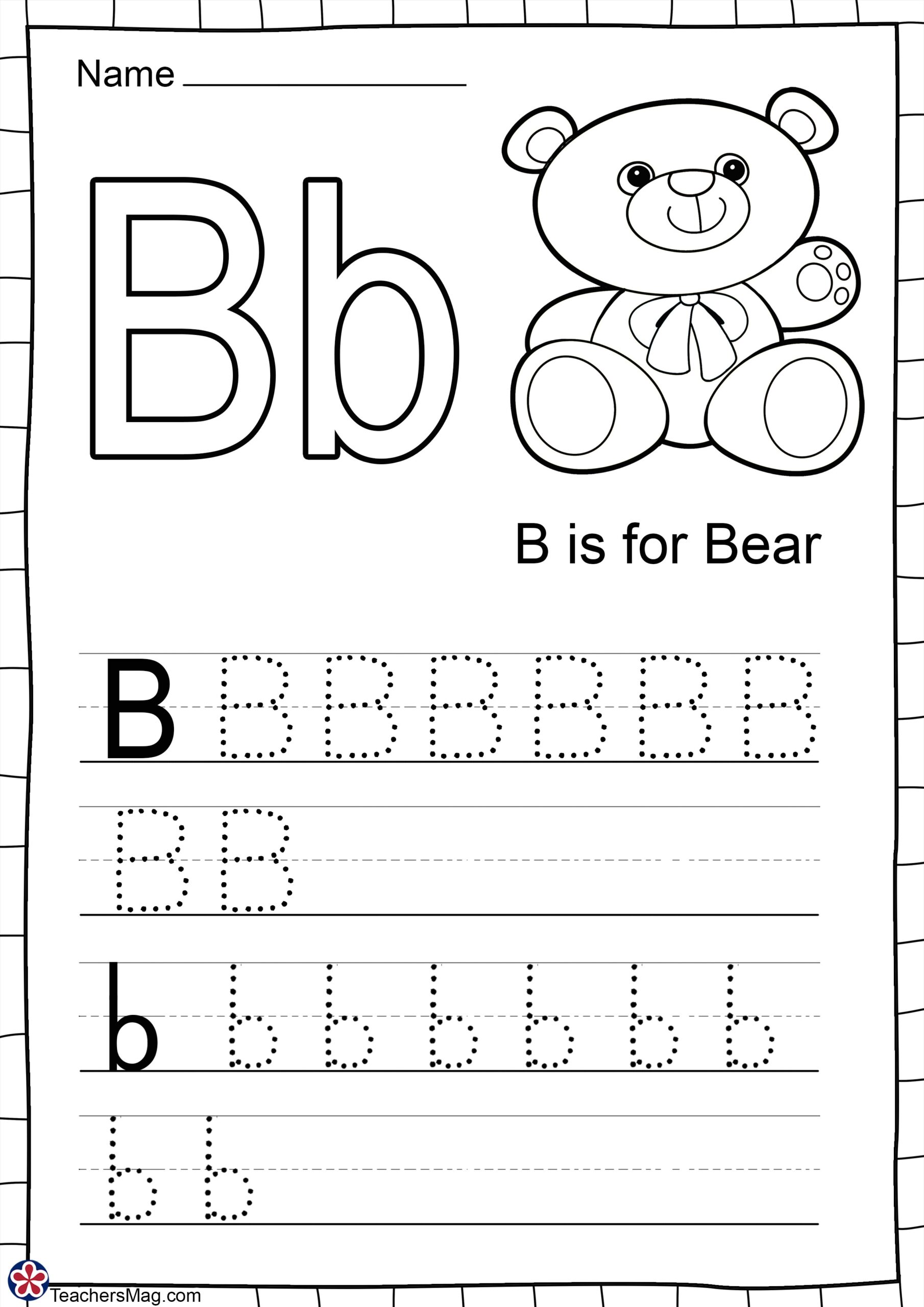 Engaging B Worksheets For Interactive Learning