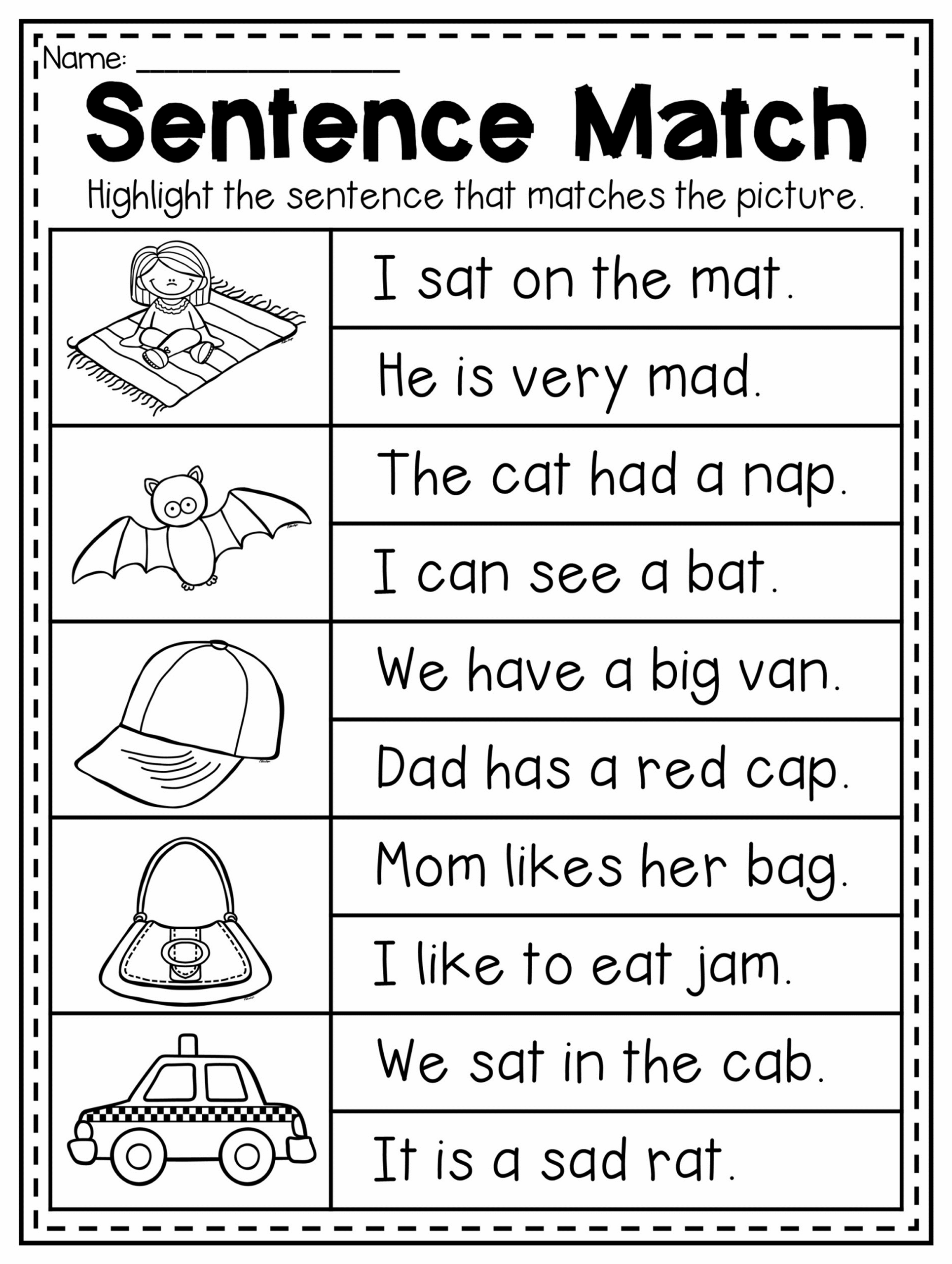 Engaging CVC Sentences Worksheets For Effective Learning
