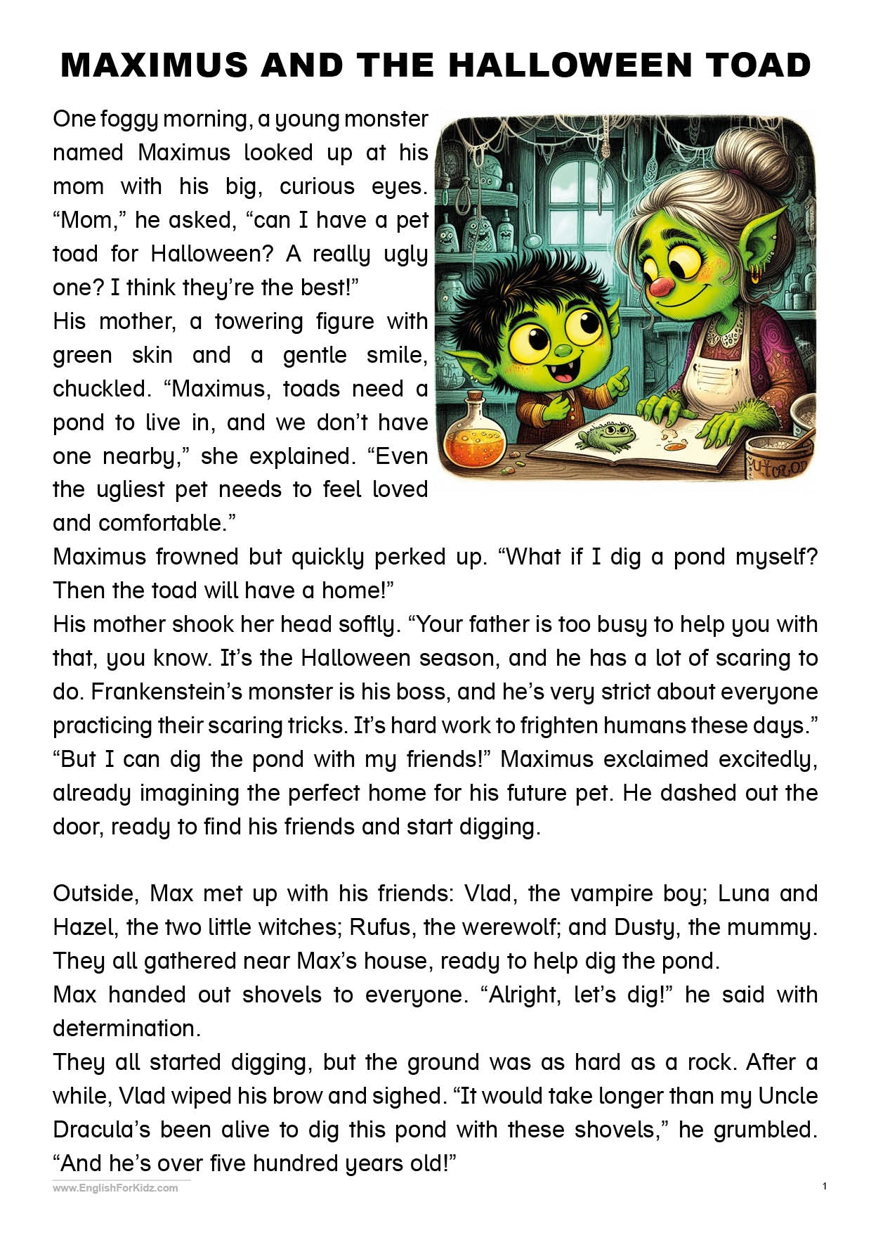 Halloween Reading Comprehension Worksheets High School