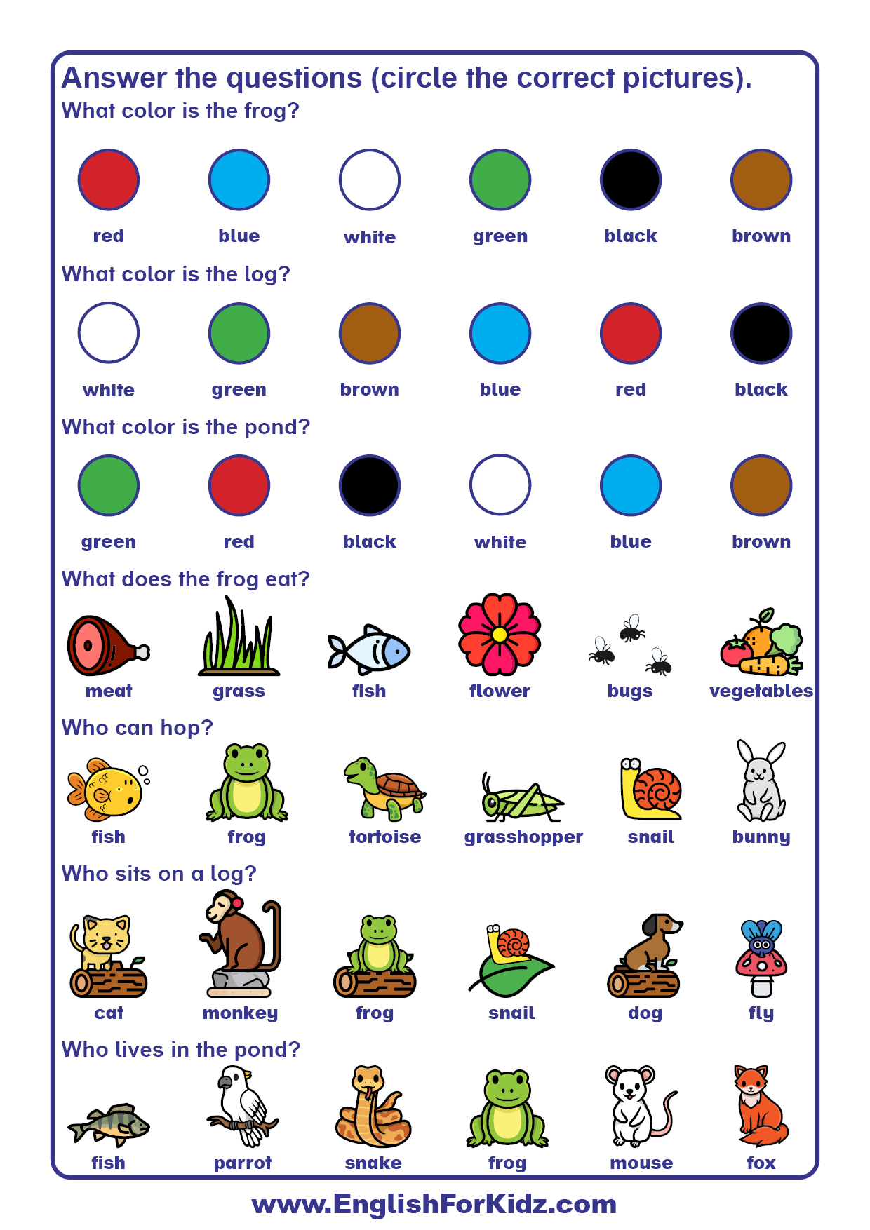 English For Kids Step By Step Reading Comprehension For 