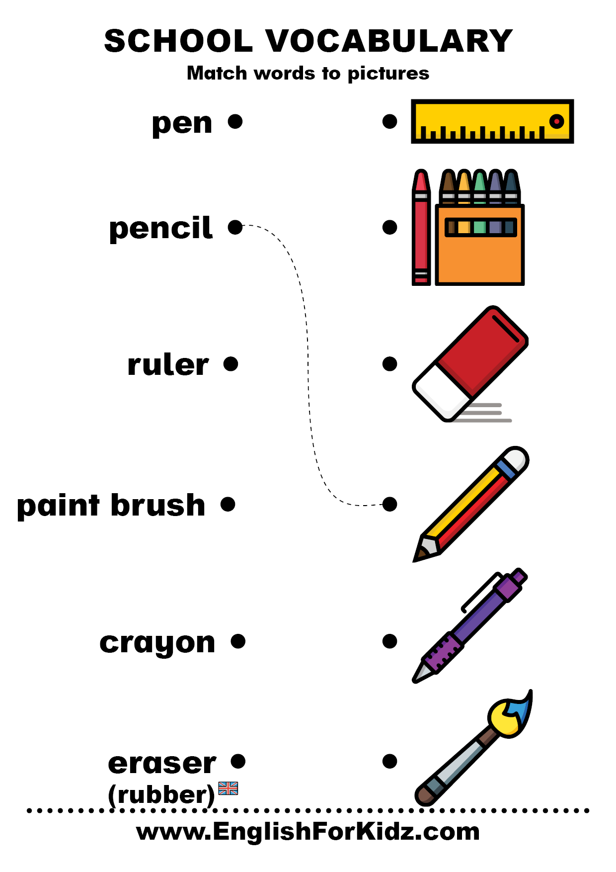 Free Printable Esl Vocabulary Worksheets