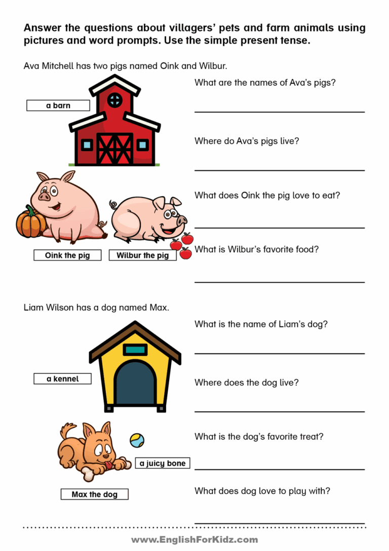 English For Kids Step By Step Simple Present Tense Reading 