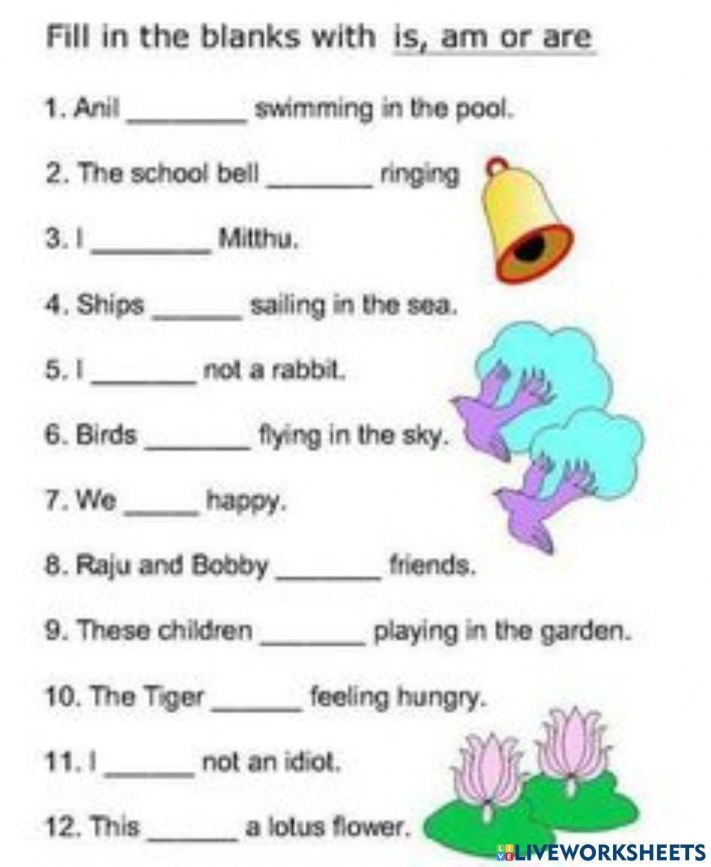English Grammar Online Exercise For Grade 2 Live Worksheets Worksheets Library
