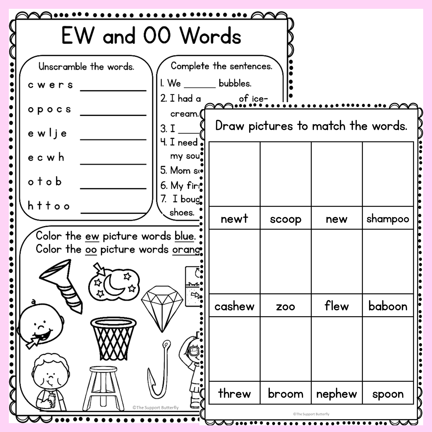 Oo Worksheets Free Printable