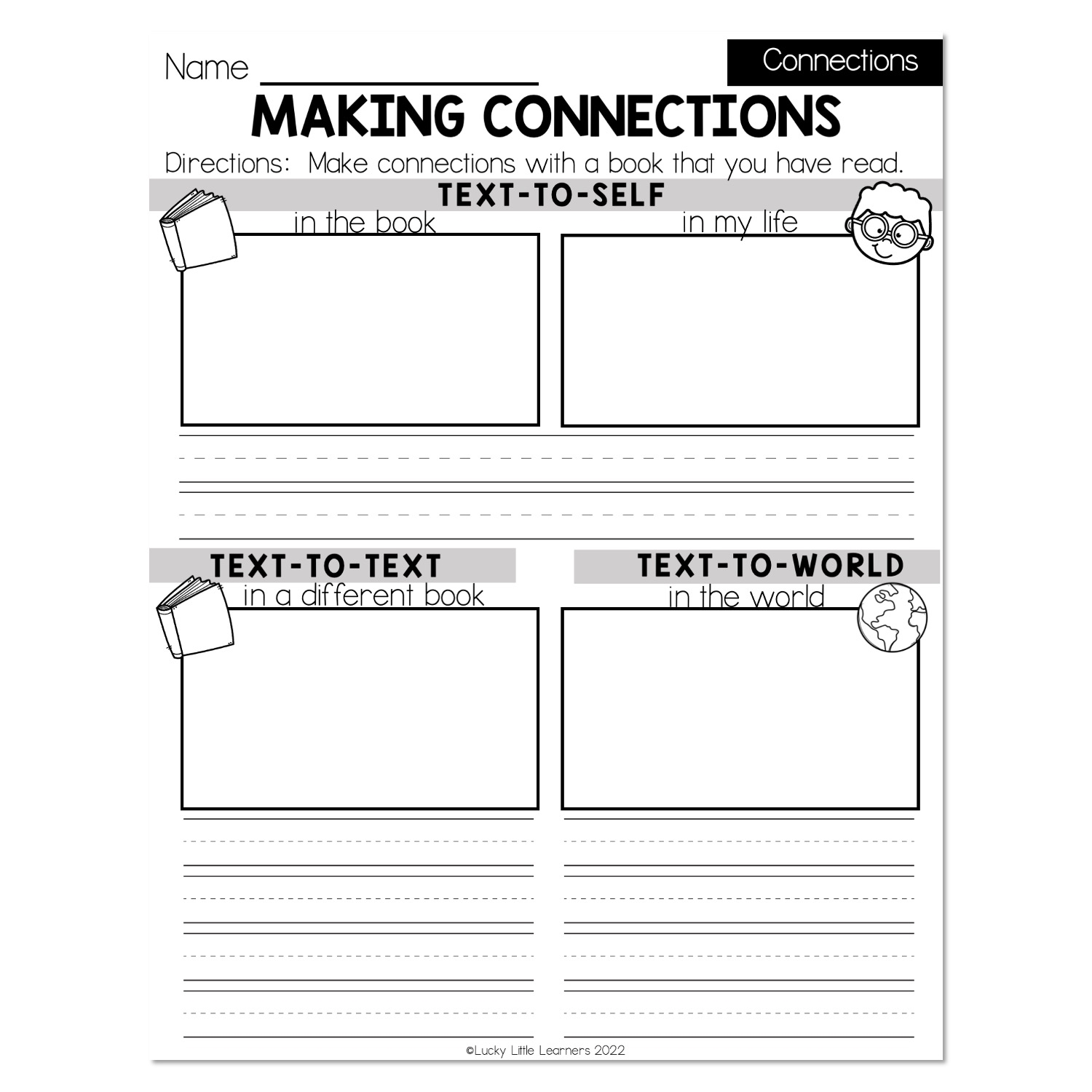 Fall Early Finishers 1st Grade ELA Connections Making 