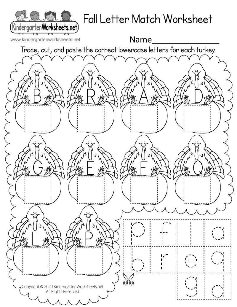 Fall Letter Match Worksheet Free Printable Digital U0026 PDF