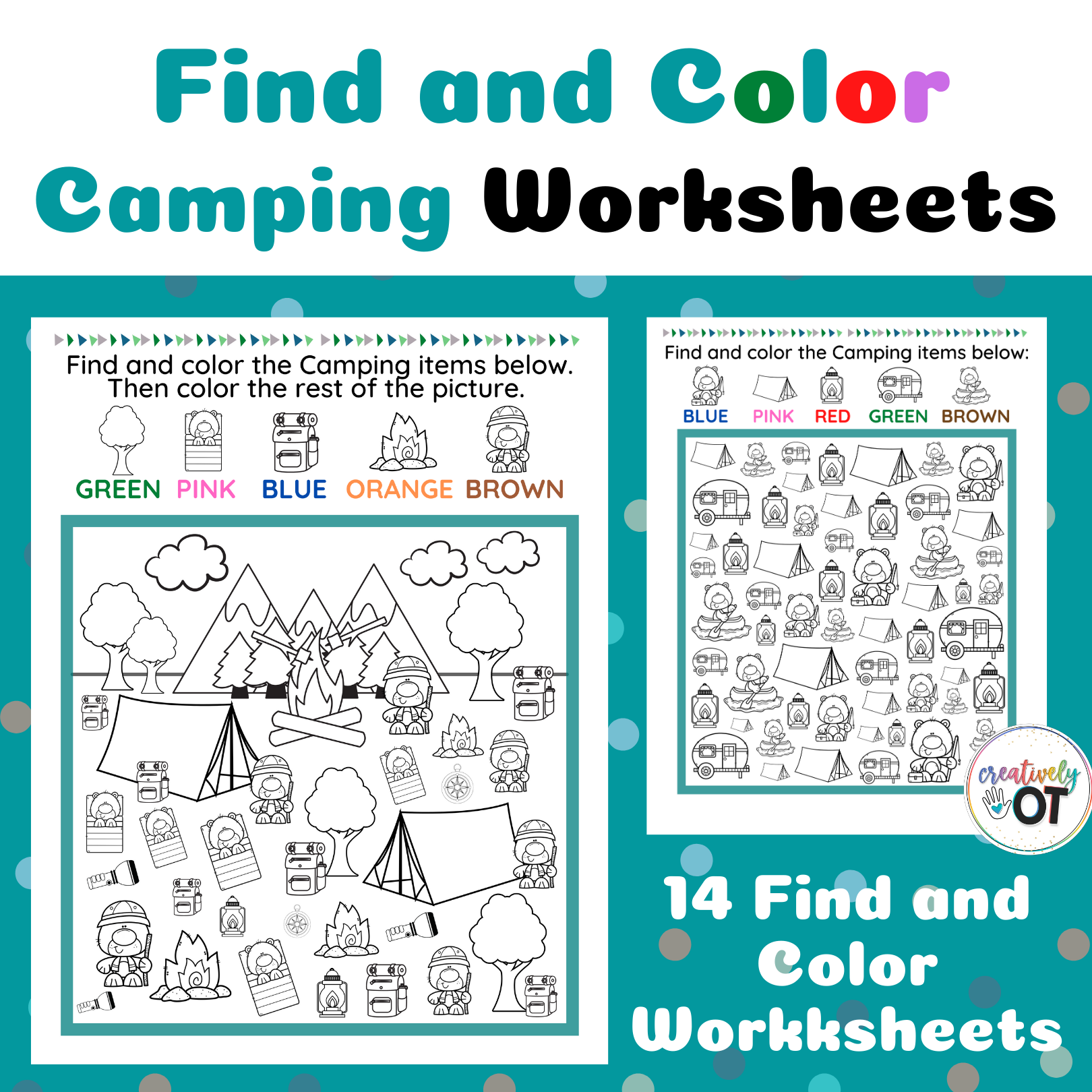 Free Printable Camping Worksheets For Preschool