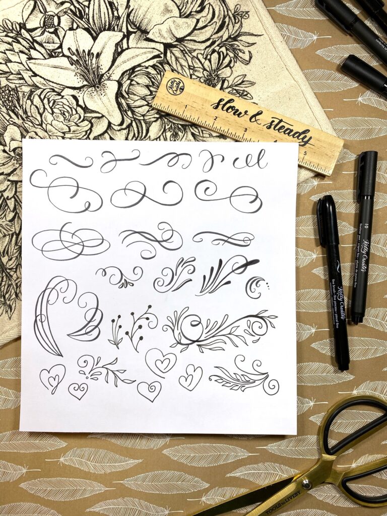 Flourishing Designs U0026 FREE Printable Kelly Creates