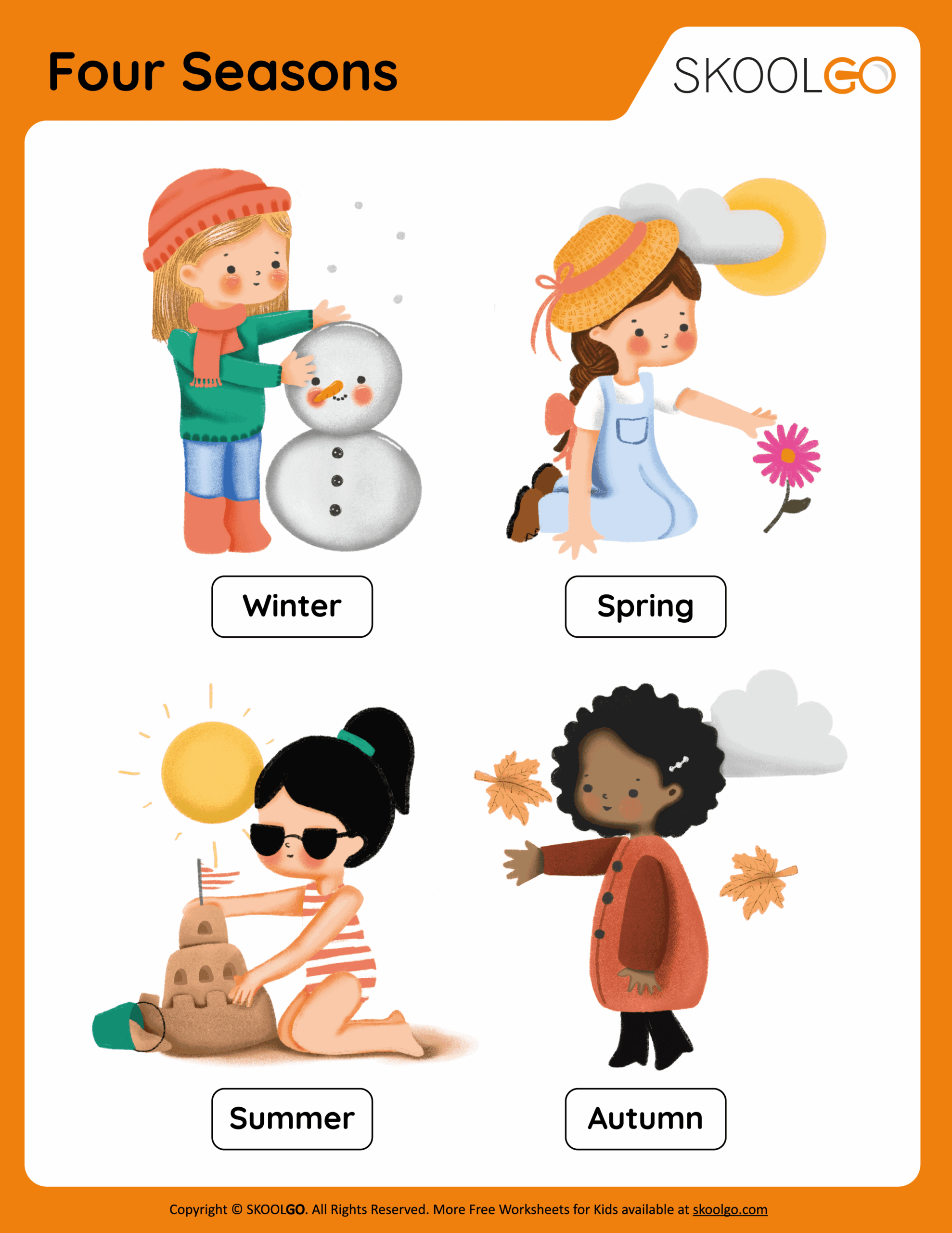 Seasons Printable Worksheets Free