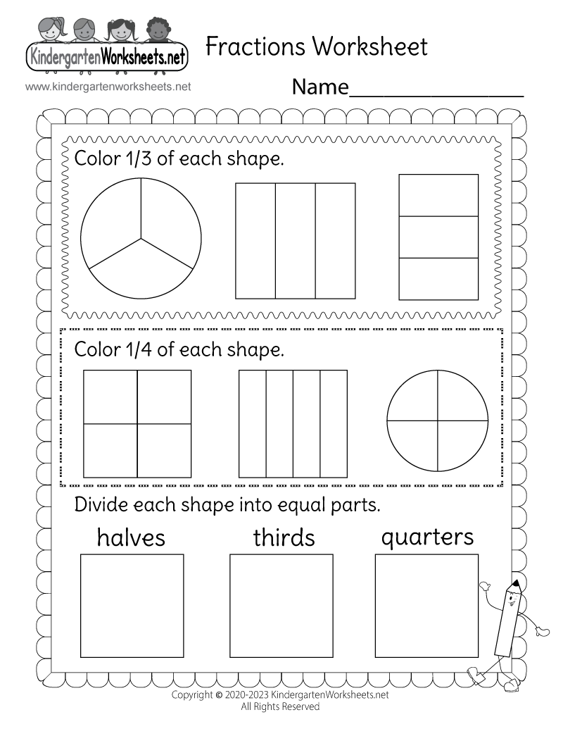 Dividing Fractions Printable Free Worksheet